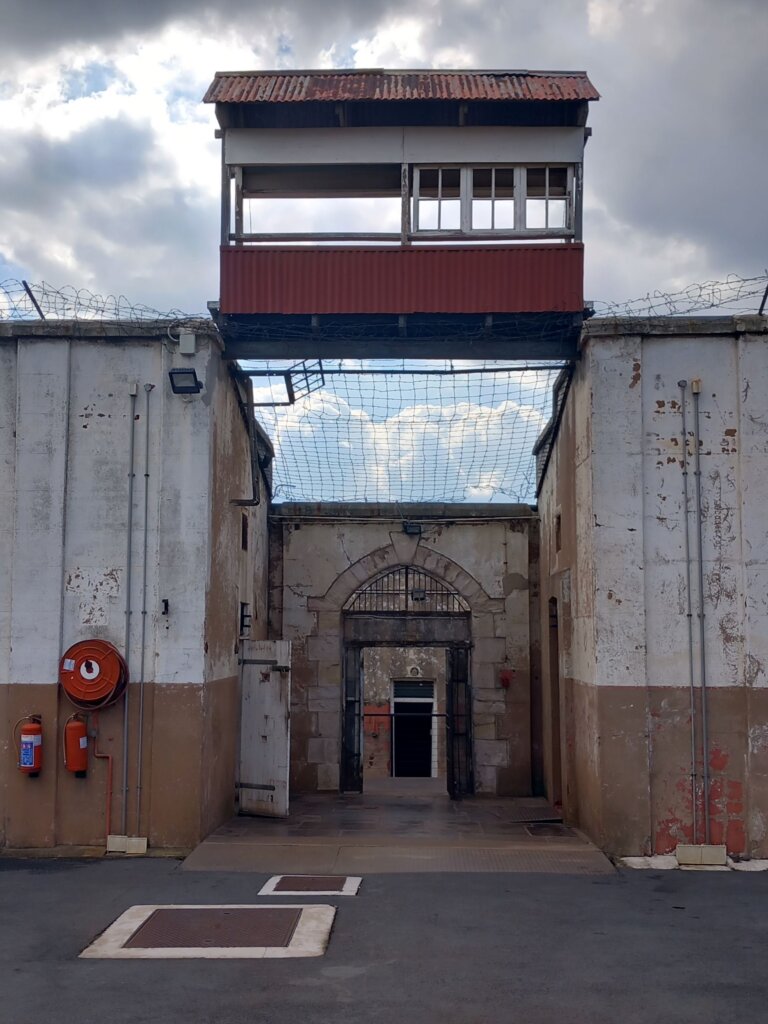 This photo shows the entrance to the isolation block in Number Four prison